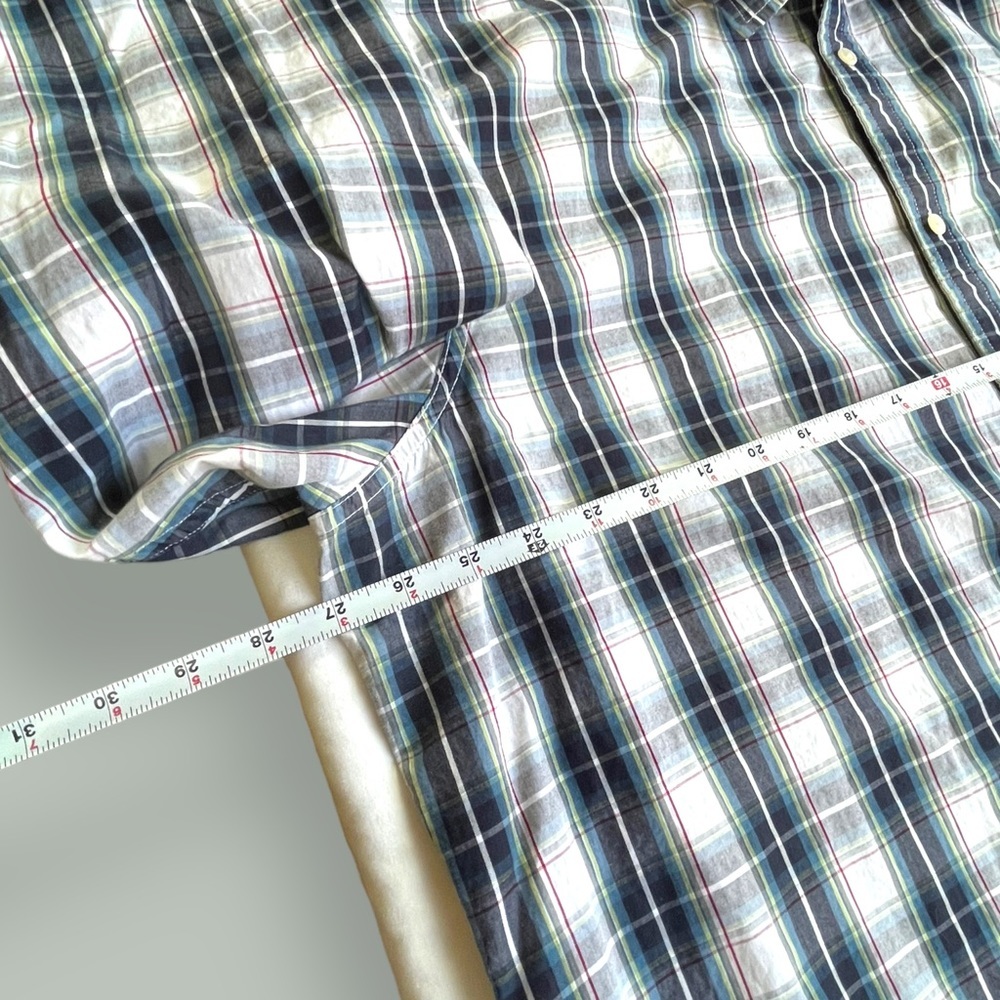 Sonoma Button Down Blue/White Plaid Shirt - Picture 8 of 14